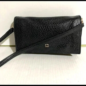 Kate spade Black pebbled leather crossbody handbag